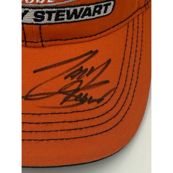 Tony Stewart Autographed Hat NASCAR Winston Cup Champion 2002 Orange JSA Chase - Picture 3 of 14